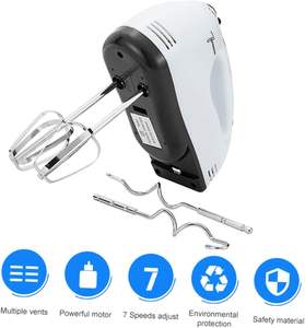 เครื่องใช้ไฟฟ้าในครัว เครื่องตีแป้งแบบมือถือ สำหรับทำขนม แป้งโดว์ ขนมปัง เค้ก ตีไข่ เครื่องผสมอาหารแบบมือถือ เครื่องตีมือไฟฟ้า - Product Image 3