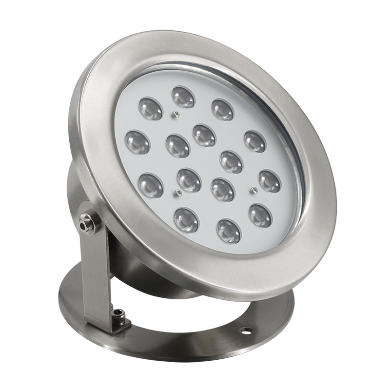304 Stainless Steel DMX512 RGB LED Underwater Light Waterproof Floating Design DC24V Dimmable Pool Lights IP68 Rating 2700-6500K