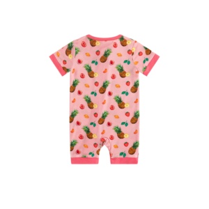 ชุดนอนเด็กอ่อนพรีเมียม Miozing Wholesale ผ้าไผ่ 180gsm - ชุดรอมเปอร์ซิปคู่ระบายอากาศสำหรับฤดูร้อน มีสินค้าในสต็อกสำหรับร้านบูติก - Product Image 2