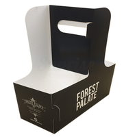 Porte-gobelet en papier jetable écologique en gros pour le café, porte-gobelet avec impression personnalisée