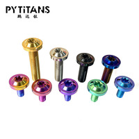 Gr5 boulons en titane m6 m10 m5 vis grande tête torx vis personnalisées tête de disque vis en titane m10 m6 moto par PYTIANS