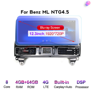 Con sistema Android <span class=keywords><strong>12</strong></span> <span class=keywords><strong>12</strong></span>,3 pulgadas 1920*720 REPRODUCTOR DE DVD para coche para Mercedes Benz Ml W166/GL clase X166 2012-2015 Auto Video ESTÉREO - Product Image 4