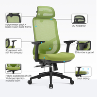 Chaise de bureau ergonomique en maille, vente directe d'usine, Sillas De Oficina, chaise inclinable moderne réglable pour mobilier de bureau