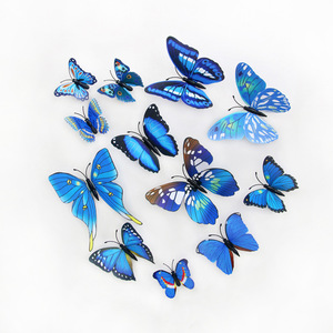 12 Pezzi di Adesivi <span class=keywords><strong>Murali</strong></span> 3D in PVC a Forma di Farfalla, Decorazioni per la Casa, Stile Primaverile - <span class=keywords><strong>Farfalle</strong></span> Colorate in Plastica per Bagno - Product Image 3