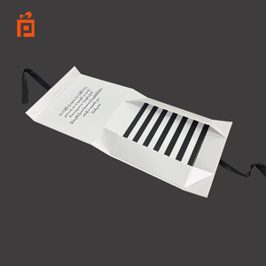 Wholesale Custom Luxury Clothing <strong>Bridal</strong> Wedding Dress Packaging <strong>Boxes</strong> Ribbon Closure Folding Large Paper Gift Box for Dress - Product Image 3