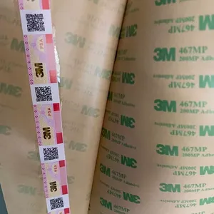 Nastro <span class=keywords><strong>Biadesivo</strong></span> Acrilico ad Alte Prestazioni 3M 467MP, Nastro Adesivo <span class=keywords><strong>Sottile</strong></span> 0,05mm per Overlay Grafici ad Alta Energia Superficiale - Product Image 1