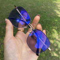 Monture de lunettes optiques photochromiques en titane pour femme, forme ronde carrée, métal noir et or, verres photogray anti-reflet, collection 2023
