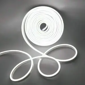 TKLED 6 X 12mm PURE WHITE Flexible IP65 Waterproof Neon LED Strip Light 12V