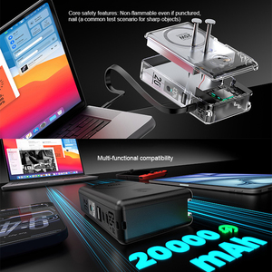 Bán trạng thái rắn Pin qi2.2 từ ngân hàng điện không dây 20000mAh 65W gan nhanh PD sạc máy tính xách tay Sạc di động - Product Image 3