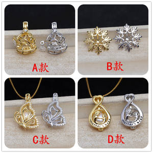 S925 Silver 8mm 6mm Non-Perforated <b>Butterfly</b> Snowflake <b>Bead</b> Pendant for Female Headrest DIY Accessory Holder 5091 Collection - Product Image 5