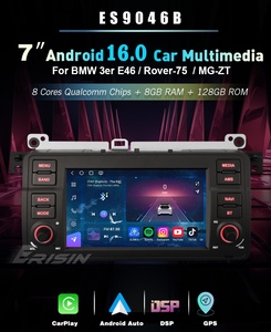 Autoradio Android 16 7 pouces 8 Go 128 Go pour BMW <span class=keywords><strong>E46</strong></span> M3 Rover 75 MG ZT avec CarPlay sans fil, Android Auto, GPS, DSP, DAB+ - Product Image 1