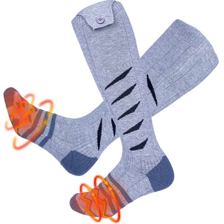 knitting Heating wires Seamless inside Warm Heated Socks For Men Women Kids With Battery Sports Rechargeable Heated Socks