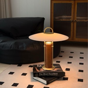 Modern Minimalist UFO Shaped Table Lamp Led Touch Control Nordic Style Bedroom Desk Light Eye Protecting <b>Mood</b> <b>Lighting</b> - Product Image 3