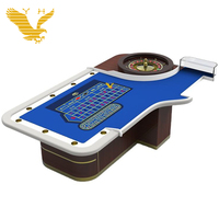 YH 96 Zoll Professioneller Texas Poker Elektronischer Roulette-Tisch Casino-Standardqualität MDF+PU+Holzmaterial Anpassbare Farbe