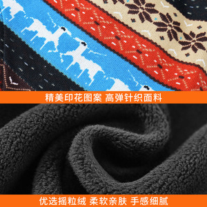 Winter Fleece <b>Lei</b> Feng Hat With Earflaps Warm Floral Print For Outdoor Cycling Adult Unisex Cap - Product Image 4