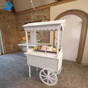 Carrito de Dulces Plegable Personalizable con Ruedas Florales para Bodas, Fiestas Infantiles, Navidad y Decoración de Mesa de Dulces - Product Image 4