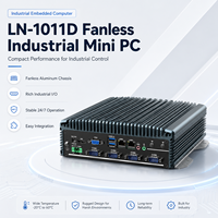 Mini PC Compacto Sin Ventilador con Doble LAN, 6 Puertos COM, USB, HD, VGA, MSATA, SATA SSD para Kiosco, Automatización, Gateway, Compatible con Windows y Linux