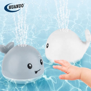 電気誘導噴出ボールUFOクジラ入浴スプレー水赤ちゃんライト音楽バスおもちゃ - Product Image 4