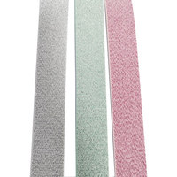 Bande élastique en polyester avec fil de lurex vert brillant, design personnalisé, largeur 32 mm / 1,25 pouce
