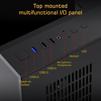 Lovingcool boîtier d'ordinateur en gros MATX boîtier de jeu PC boîtier de serveur CPU châssis pour bureau avec verre trempé