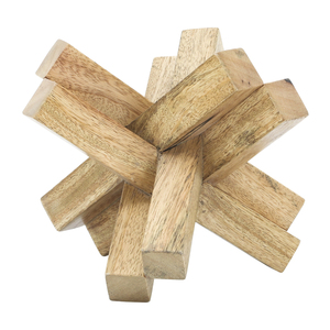 Scultura Decorativa in Legno per Casa, Ufficio, Soggiorno, Accento per Scaffale, Pezzo d'Arte Moderna - Product Image 1