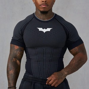 T-<span class=keywords><strong>shirt</strong></span> à manches courtes pour homme, coupe ajustée, séchage rapide, pour le jogging, le sport, la remise en forme et les entraînements de course à pied - Product Image 1