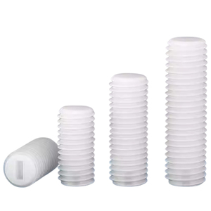 Viti a punto piatto con scanalatura in Nylon isolate con viti senza testa per apparecchiature elettriche M3 M4 M5 M6 M8 M10 M12 - Product Image 5