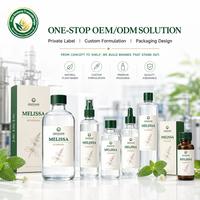 Hydrolat Botanique Apaisant de Mélisse (Melissa Officinalis) – Eau Botanique Non Diluée en Vrac pour les Marques de Soins Apaisants