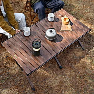 Hispeed <span class=keywords><strong>Aluminio</strong></span> Roll-Up Camping BBQ <span class=keywords><strong>Mesa</strong></span> plegable al aire libre para actividades al aire libre - Product Image 3