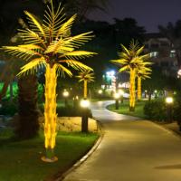 Realistische LED-Palmen leuchte für Villa Resort Street Plaza Garden Dekorative Licht anzeige im Freien für Weihnachts ferien