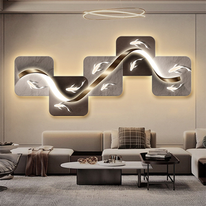 مصباح جداري LED عصري فاخر من الكريستال والبورسلين بطباعة رقمية بـ6 ألوان وتصميم هندسي مجرد من هويتشنغ لغرفة المعيشة البسيطة - Product Image 3