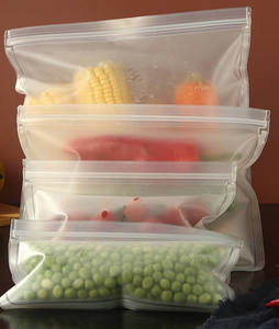 Sacs <span class=keywords><strong>de</strong></span> stockage d'aliments PET réutilisables <span class=keywords><strong>de</strong></span> vente chaude avec conception auto-scellante et étanche pour conserver les <span class=keywords><strong>l</strong></span>égumes et les garder au frais - Product Image 6