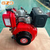 Moteur diesel monocylindre Changchai 178F, démarrage par lanceur manuel, démarrage électrique en option, 4,0 kW, 3600 tr/min, pour rouleau compresseur