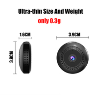 Vente chaude Mini caméra Audio de Vision nocturne sans fil WIFI à piles 300mAh capteur CMOS de sécurité intérieure Vlog et Surveillance