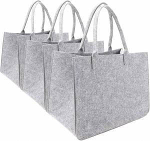 Sac fourre-tout grand format en RPET recyclé avec logo personnalisé, sac à main en feutre pour femme - Product Image 1