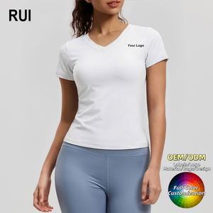 เสื้อโยคะแขนยาว RUIQUWIN 2026 รุ่นสั่งทำพิเศษสำหรับผู้หญิง ทรงเข้ารูป แห้งเร็ว ไร้ตะเข็บ โลโก้ด้านหน้า เหมาะสำหรับออกกำลังกาย ฟิตเนส วิ่ง และเล่นกีฬา - Product Image 1