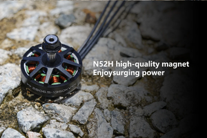 Foxeer มอเตอร์แบล็คฮอร์เนต4-6 1350KV, 4-6S น้ำหนักเบาเป็นพิเศษ EMI-Hollow ไทเทเนียม shft มอเตอร์ไร้แปรงสำหรับโดรนแข่งขัน FPV/คอปเตอร์สี่ใบพัด - Product Image 5