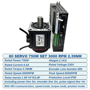 Động cơ <span class=keywords><strong>servo</strong></span> 750W 80ST-M02430 Bộ điều khiển động cơ <span class=keywords><strong>servo</strong></span> AC220V 2.39Nm 3000 vòng/phút Động cơ cho máy CNC <span class=keywords><strong>Servo</strong></span> - Product Image 2