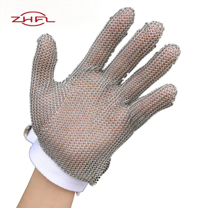 Nuevos Guantes de Seguridad Anticorte de Acero Inoxidable con Malla de 5 Dedos EN388/5 ANSI 9 Sin Recubrimiento, Resistentes a Cortes, Desgarros y Abrasión - Product Image 2