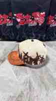Gorra de Béisbol de 5 Paneles con Visera Curva, Estilo Nuevo, Personalizada, de Gamuza y Algodón, Gorras Deportivas B CROSS, Sombreros Barbas Originales con Logotipo de Diamantes de Imitación