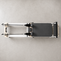 AUGER Reformer de Pilates Commercial Pliant en Aluminium, Équipement de Fitness Portable pour Entraînement du Core à Domicile et en Studio