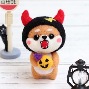 Fournitures de feutrage de laine, artisanat d'art DIY, poupée en <span class=keywords><strong>peluche</strong></span> de chat de dessin animé, chien Shiba Inu en <span class=keywords><strong>peluche</strong></span>, animaux en <span class=keywords><strong>peluche</strong></span>, kit de feutrage <span class=keywords><strong>à</strong></span> l'aiguille DIY - Product Image 2