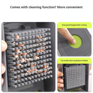 Hyri Top Seller Hachoir à légumes commercial 14 pièces, lame en acier inoxydable, fonctionnement manuel, compatible lave-vaisselle, plastique, pour oignon - Product Image 2