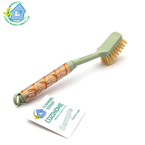Flor tallada manija de aluminio de gran limpieza multifunción cocina pan fregadero ollas cepillo de limpieza - Product Image 1