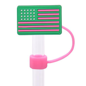 Couverture de paille de la société de sororité vert rose Stanley couvercle de paille 40oz gobelet Alpha <span class=keywords><strong>Kappa</strong></span> tasse couvercle de paille de bouchon de poussière décoratif - Product Image 5