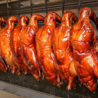 Délicieux canard rôti de Pékin peau croustillante et savoureuse cuisine traditionnelle chinoise miel glacé et prêt à manger