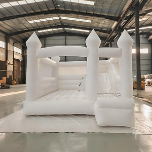 Nhà phao trắng giảm giá, nhà phao nhảy lớn cho trẻ em, chất liệu PVC cao cấp, lâu đài phao nhảy - Product Image 1