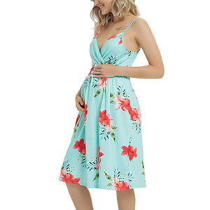 Mills Sisters 2021 nouveau Design <span class=keywords><strong>robe</strong></span> de maternité avec fleur <span class=keywords><strong>femme</strong></span> <span class=keywords><strong>enceinte</strong></span> tenue décontractée <span class=keywords><strong>mi</strong></span>-<span class=keywords><strong>longue</strong></span> fronde fleur <span class=keywords><strong>robe</strong></span> - Product Image 1