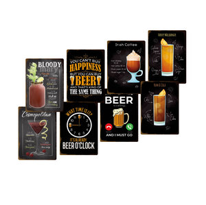 批发blechschled金属复古汽车摩托车车库装饰标志定制复古金属标志广告汽车锡标志 - Product Image 3