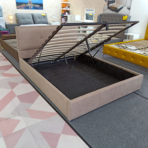 เตียงนอนหุ้มผ้าหรูหราขนาดควีนไซส์ พร้อมหัวเตียงบุผ้าอย่างดี ขายดี - Product Image 6